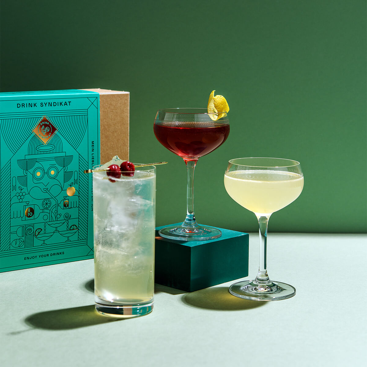 Gin Cocktails zuhause verkosten mit dem Cocktail Set von Drink Syndikat