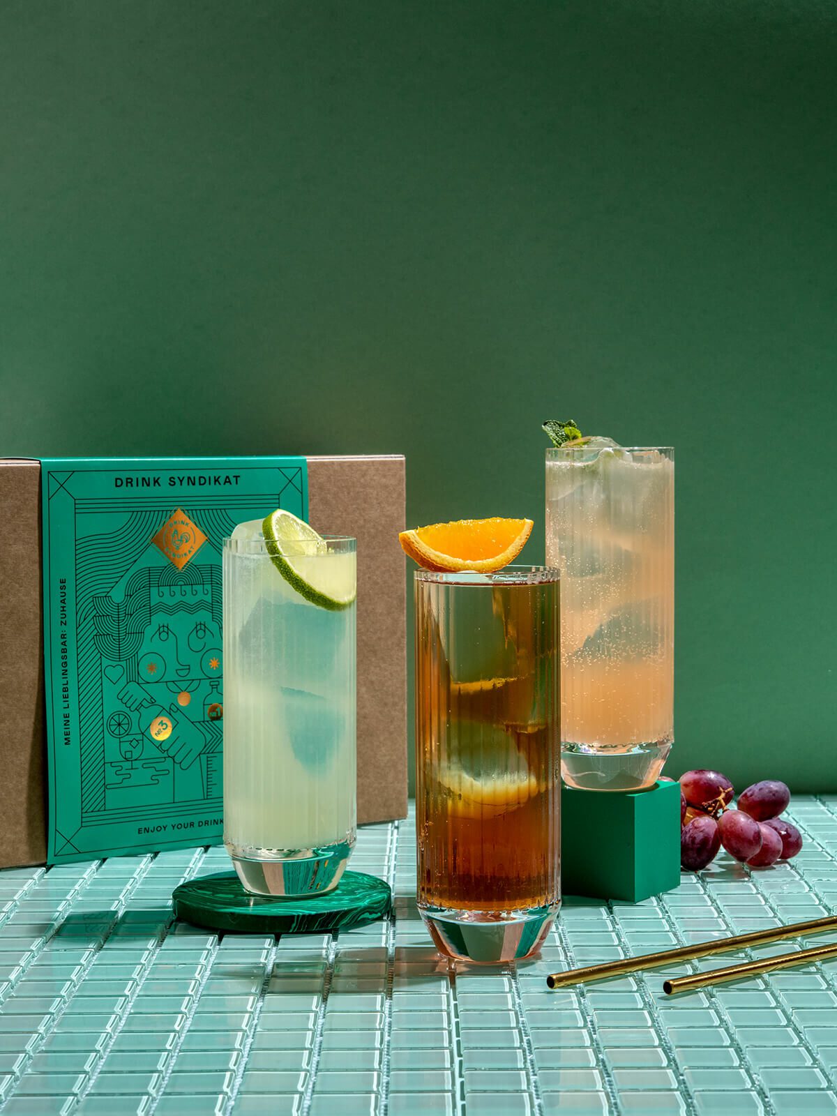 Cocktail Box mit leichten Drinks - Highballs Deluxe von Drink Syndikat