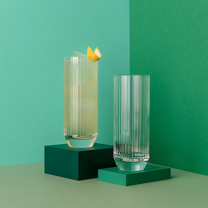 Nude Big Top Highball Longdrink Glas Glass 300ml 2er Set - ideal für Longrink Cocktail Rezepte