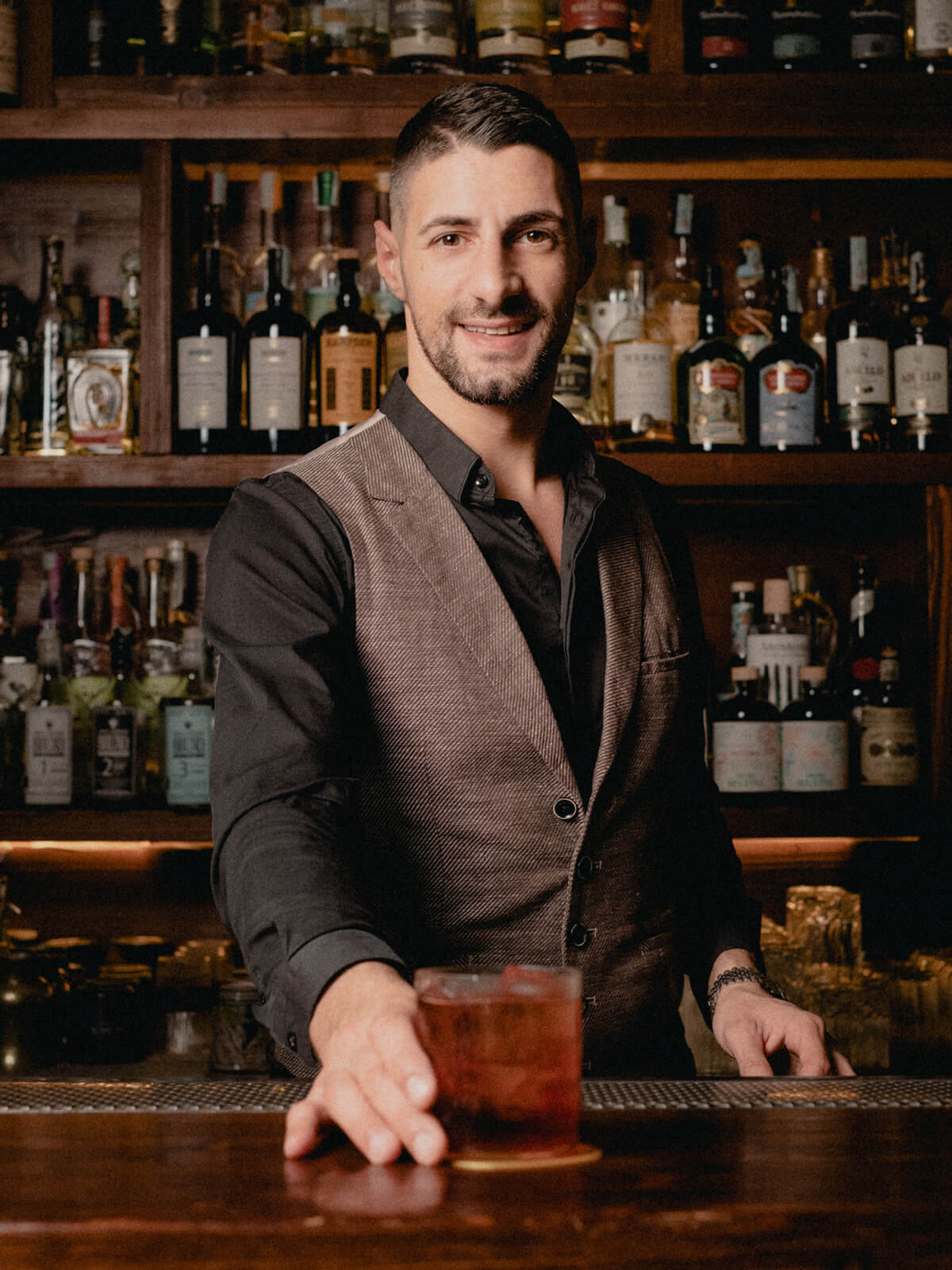 Marco Fabbiano - Inhaber Laurus Bar in Lecce - Cocktail Rezepte für italienische Aperitif Cocktails